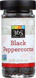 365 Everyday Value, Black Peppercorns, 1.87 oz