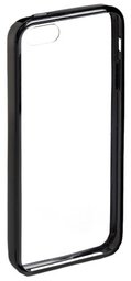 AmazonBasics Clear Cover Case with Screen Protector for iPhone 5 (Black Rim)