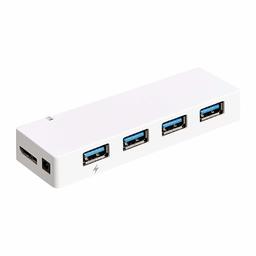 AmazonBasics USB 3.0 4-Port HUB with AC Adapter, White