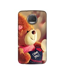 Amazon Brand - Solimo Designer Teddy Bear UV Printed Soft Back Case Mobile Cover for Motorola Moto G5S Plus