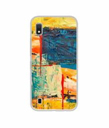 Amazon Brand - Solimo Designer Multicolor Box UV Printed Soft Back Case Mobile Cover for Samsung Galaxy A10