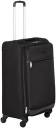 AmazonBasics Softside Spinner Luggage Suitcase - 25 Inch, Black