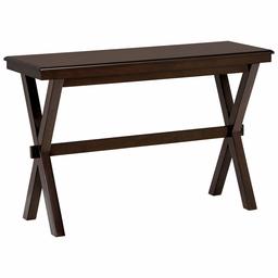 Amazon Brand – Ravenna Home Flush Mount Wood Cross Console Table, 15.75