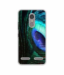 Amazon Brand - Solimo Designer Peacock Feather UV Printed Soft Back Case Mobile Cover for Lenovo K6 Power