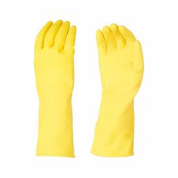 AmazonBasics Professional Reusable Rubber Gloves, Yellow, Large, 6-Pack