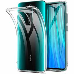 Amazon Brand - Solimo Mobile Cover for Mi Redmi Note 8 Pro (Soft & Flexible Back Case), Transparent