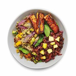 Amazon Meal Kits, Hawaiian-Style BBQ Tofu Bowl with Charred Vegetable Quinoa & Smoky Black Beans, Serves 2