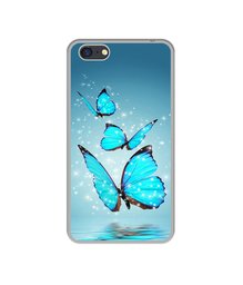 Amazon Brand - Solimo Designer Flying Butterflies UV Printed Soft Back Case Mobile Cover for Oppo A71