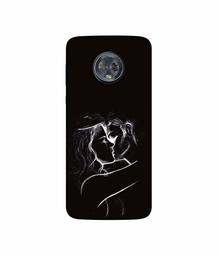 Amazon Brand - Solimo Designer Kissing Couple 3D Printed Hard Back Case Mobile Cover for Motorola Moto G6