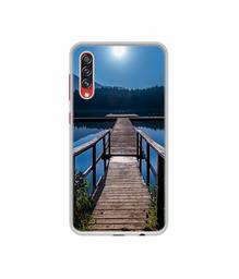 Amazon Brand - Solimo Designer Wooden Beach UV Printed Soft Back Case Mobile Cover for Samsung Galaxy A70s