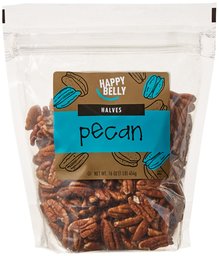 Amazon Brand - Happy Belly Pecan Halves, 16 ounce