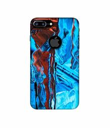 Amazon Brand - Solimo Designer Zik Zak Color Mixing 3D Printed Hard Back Case Mobile Cover for Apple iPhone 7 Plus (Logo Cut)