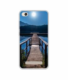 Amazon Brand - Solimo Designer Wooden Beach UV Printed Soft Back Case Mobile Cover for Mi Redmi 4A