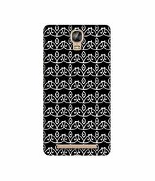 Amazon Brand - Solimo Designer White Flowers Pattern 3D Printed Hard Back Case Mobile Cover for Gionee Marathon M5 Plus