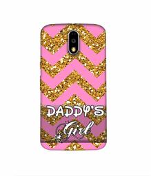 Amazon Brand - Solimo Designer Daddy's Girl 3D Printed Hard Back Case Mobile Cover for Motorola Moto G4 Plus