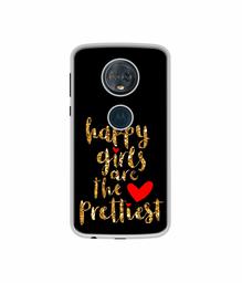 Amazon Brand - Solimo Designer Happy Girls are The Prettiest UV Printed Soft Back Case Mobile Cover for Motorola Moto G6 Plus