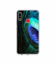 Amazon Brand - Solimo Designer Peacock Feather UV Printed Soft Back Case Mobile Cover for Infinix Hot 7 pro