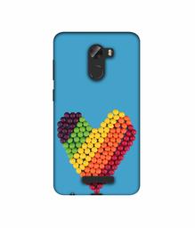 Amazon Brand - Solimo Designer Ball Heart 3D Printed Hard Back Case Mobile Cover for Gionee A1 Lite