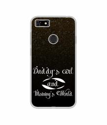 Amazon Brand - Solimo Designer Daddy's Girl and Mummy World UV Printed Soft Back Case Mobile Cover for Lenovo A5