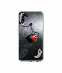 Amazon Brand - Solimo Designer Chinnese Yin and Yang UV Printed Soft Back Case Mobile Cover for LG W30 Pro