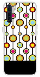 Amazon Brand - Solimo Designer Multicolor Bubble Line Pattern Printed Soft Back Case Mobile Cover for Oppo F15