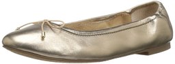 Amazon Brand - 206 Collective Women's Madison Ballet Flat, Gold Metallic, 8.5 B US