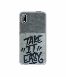 Amazon Brand - Solimo Designer Take It Easy UV Printed Soft Back Case Mobile Cover for I Kall K5