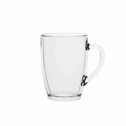 AmazonCommercial Single Wall Glass Mugs, 11.7 oz, Set of 12