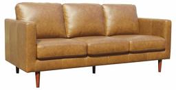 Amazon Brand – Rivet Revolve Modern Leather Sofa Couch, 80