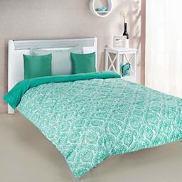 Amazon Brand - Solimo Valencia Microfibre Printed Comforter, Single, 200 GSM, Green