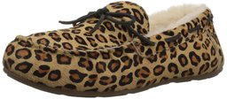 Amazon Brand - 206 Collective Women's Pearson Shearling Moccasin Slipper, Leopard Calf Hair, 10 B US