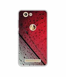 Amazon Brand - Solimo Designer Water Drop On Glass UV Printed Soft Back Case Mobile Cover for Gionee F103 Pro