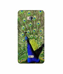 Amazon Brand - Solimo Designer Peacock 3D Printed Hard Back Case Mobile Cover for Micromax Bolt Q336