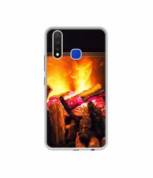 Amazon Brand - Solimo Designer Born Fire UV Printed Soft Back Case Mobile Cover for Vivo U20