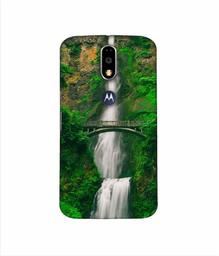 Amazon Brand - Solimo Designer Waterfall 3D Printed Hard Back Case Mobile Cover for Motorola Moto G4 Plus (with Logo Cut)