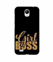 Amazon Brand - Solimo Designer Sparkle Girl Boss 3D Printed Hard Back Case Mobile Cover for Vivo Y21L