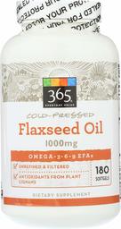 365 Everyday Value, Flaxseed Oil, 180 ct