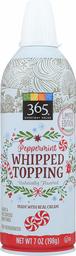 365 Everyday Value, Whipped Topping, Peppermint, 7 oz