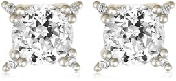 An AJC Collection (An AJC Collection) Silver 925 (Platinum coating) 3.0 CT Cubic Zirconia Earrings ba972866hpp