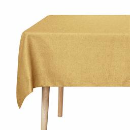 UMI. Essentials Nappe de Protection Table Cuisine Nappe Rectangulaire Coton Impermeable Or 140x200cm