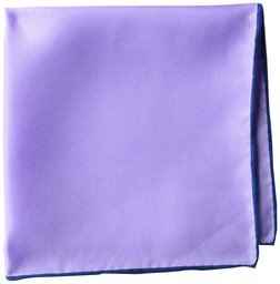 Buttoned Down 100% Silk Pocket Square handkerchiefs, Solid Light Purple, One Size