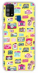 Amazon Brand - Solimo Designer Multicolor Clip Art Vector Printed Soft Back Case Mobile Cover for Samsung Galaxy M31