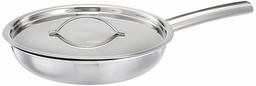 Amazon Brand - Solimo Tri-ply Stainless Steel Induction Base Frying Pan (22cm, 1.5L)