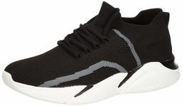 Klepe Men's Grey/Black Flyknit with Memory Foam Running Shoes-10 UK (40 EU) (7 US) (KP0341/GRY)