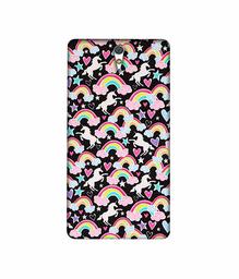 Amazon Brand - Solimo Designer Unicorn Texture 3D Printed Hard Back Case Mobile Cover for Sony Xperia C5 Ultra Dual