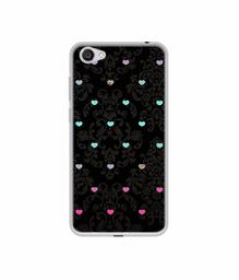 Amazon Brand - Solimo Designer Heart Texture UV Printed Soft Back Case Mobile Cover for Vivo Y55