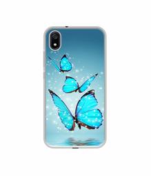 Amazon Brand - Solimo Designer Flying Butterflies UV Printed Soft Back Case Mobile Cover for Mi Redmi 7A