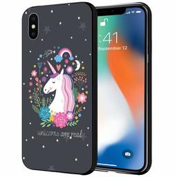 Amazon Brand - Solimo Designer Unicorn Printed Hard Back Case Mobile Cover for Apple iPhone X/Xs (D1249)