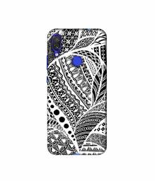 Amazon Brand - Solimo Designer Random White Pattern 3D Printed Hard Back Case Mobile Cover for Xiaomi Redmi Note 7 Pro