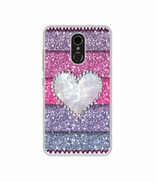 Amazon Brand - Solimo Designer Stone Heart UV Printed Soft Back Case Mobile Cover for Itel S41